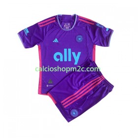 Charlotte FC Bambino Maglia Trasferta 2023 Manica Corta (+ Pantaloncini)